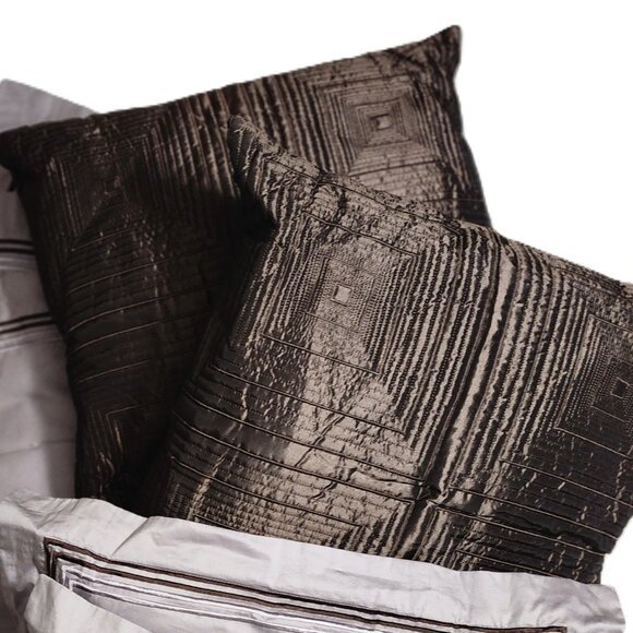 Luxe Habitat Accent Pillow: 2 Decor Pillow, 3 Lrg Sham Cover or 2 Throw Pillow - Picture 5 of 11